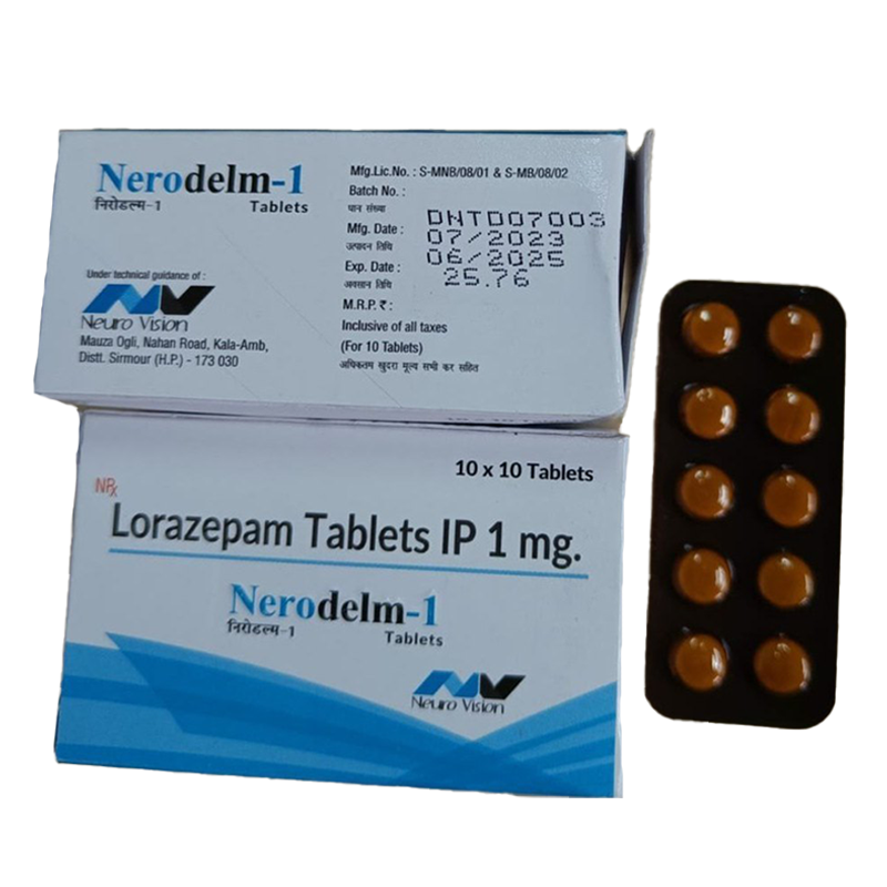 Lorazepam Tablets IP 1 mg (Nerodelm-1)